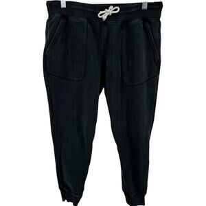 Best Made Supima Sweat Joggers 29" Cotton Drawstring Ribbed Pockets Black M